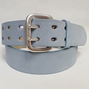 Express real suede blue jean belt